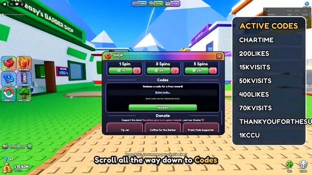 Click the Shop button on the left.